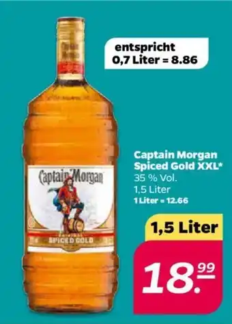 NETTO Captain Morgan Spiced Gold XXL 1,5L Angebot
