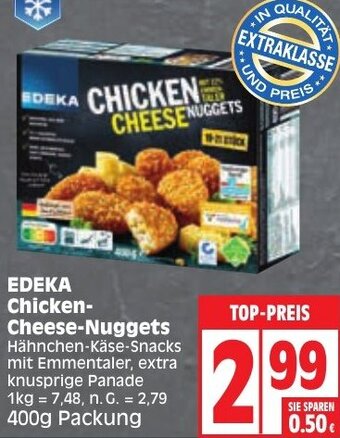 Edeka EDEKA Chicken Cheese Nuggets 400 g Packung Angebot