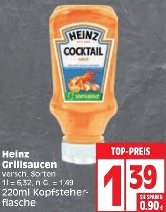 Edeka Heinz Grillsaucen 220 ml Angebot