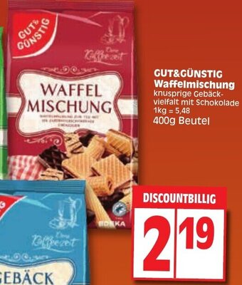 Edeka GUT&GÜNSTIG Waffelmischung 400g Beutel Angebot