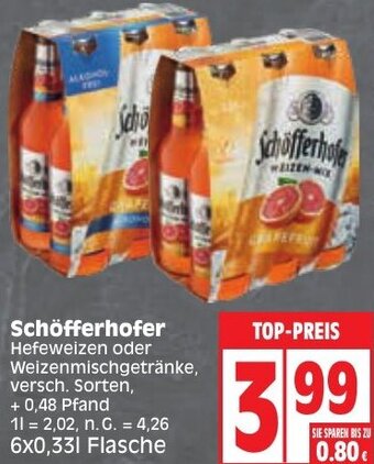 Edeka Schöfferhofer 6x0,33 L Flasche Angebot