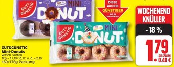 Edeka GUT&GÜNSTIG Mini-Donuts 160/176 g Packung Angebot