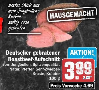 Hit Deutscher gebratener Roastbeef-Aufschnitt 100 g Angebot