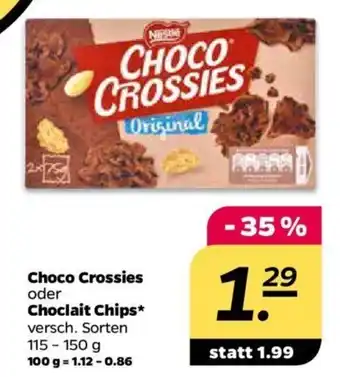 NETTO Choco Crossies oder Choclait Chips 115-150g Angebot