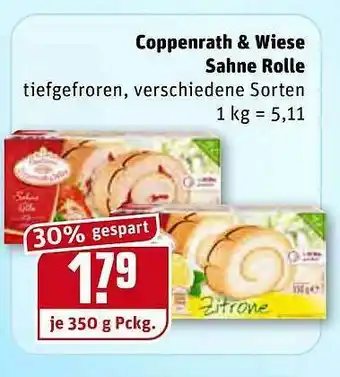 REWE Kaufpark Coppenrath & Wiese Sahne Rolle Angebot