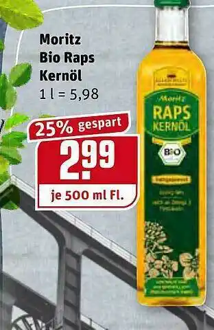 REWE Kaufpark Moritz Bio Raps Kernöl Angebot