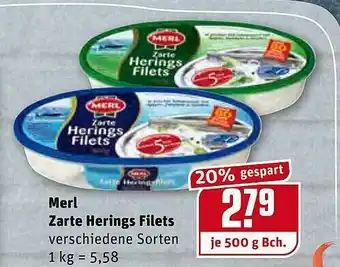 REWE Kaufpark Merl Zarte Herings Filets Angebot