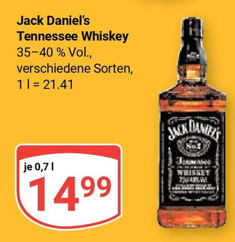 Globus Jack Daniel's Tennessee Whiskey 0,7 l Angebot