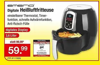 Zimmermann Digitale Heißluftfritteuse Angebot