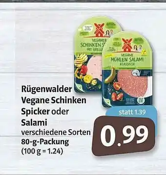 Markant Rüngewalder Vegane Schinken Spicker Oder Salami Angebot