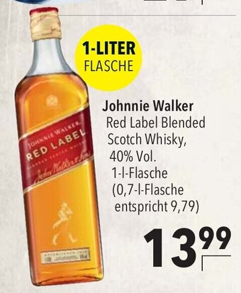 CITTI Markt Johnnie Walker Red Label Blended Scotch Whisky, 40% Vol. 1-L Angebot