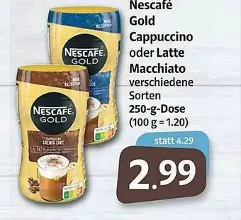 Markant Nescafé Gold Cappuccino Oder Latte Macchiato Angebot