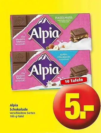 Markant Alpia Schokolade Angebot