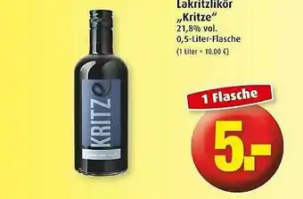 Markant Lakritzlikör „kritze” Angebot