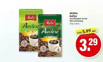 Markant Melittta Kaffee Angebot