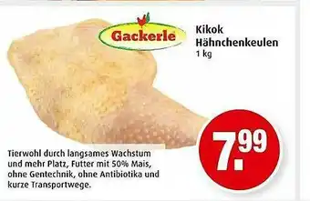 Markant Kikok Hähnchenkeulen Gackerle Angebot