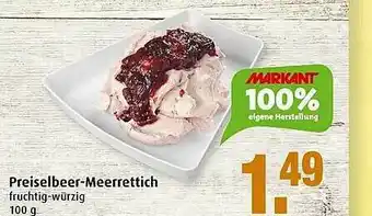 Markant Preiselbeer-meerrettich Angebot