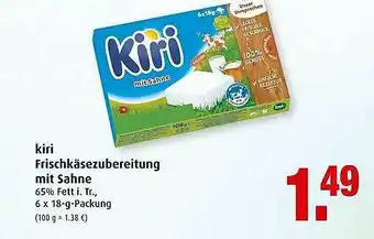 Markant Kiri Frischkäsezubereitung Mit Sahne Angebot