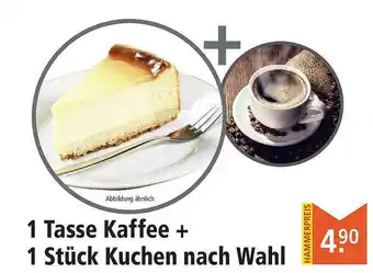 Marktkauf 1 Tasse Kaffee + 1 Stück Kuchen Nach Wahl Angebot