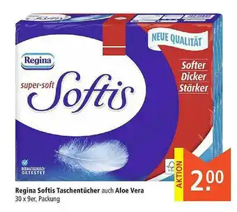 Marktkauf Regina Softis Taschentücher Auch Aloe Vera Angebot