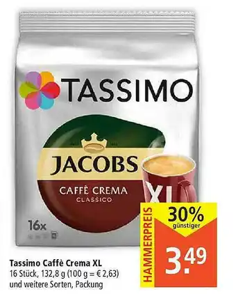 Marktkauf Tassimo Caffe Crema Xl Angebot