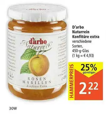 Marktkauf D'arbo Naturrein Konfitüre Extra Angebot