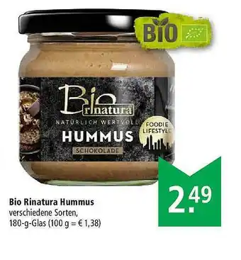 Marktkauf Bio Rinatura Hummus Angebot