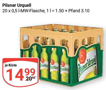 Globus Pilsner Urquell 20x0,5 L Angebot