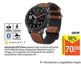 Marktkauf Amazfit Smartwatch Gtr 47mm Angebot