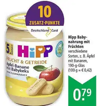 Marktkauf Hipp Babynahrung Mit Früchten Angebot