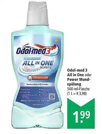 Marktkauf Odol-med 3 Allin1 Oder Power Mundspülung Angebot