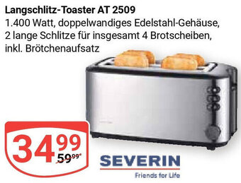 Globus SEVERIN Langschlitz-Toaster AT 2509 Angebot