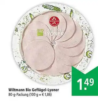 Marktkauf Wiltmann Bio Geflügel-lyoner Angebot