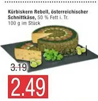 Marktkauf Kürbiskern Rebell, österreichischer Schnittkäse Angebot