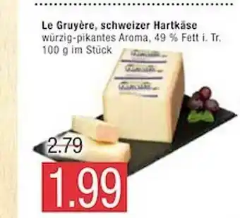 Marktkauf Le Gruyère, Schweizer Hartkäse Angebot