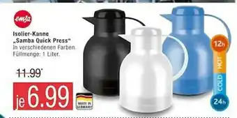 Marktkauf Emsa Isolier-kanne „samba Quick Press” Angebot