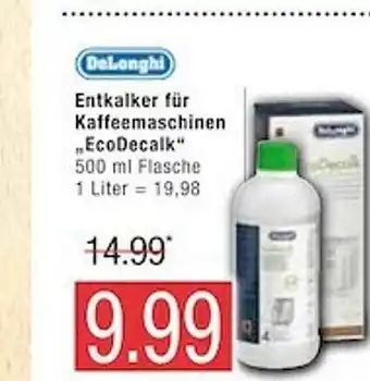 Marktkauf Delonghi Entkalder Für Kaffeemaschinen „ecodecalk” Angebot