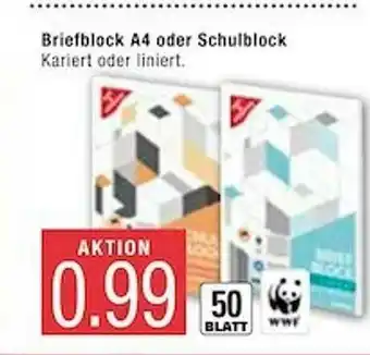 Marktkauf Briefblock A4 Oder Schulblock Angebot