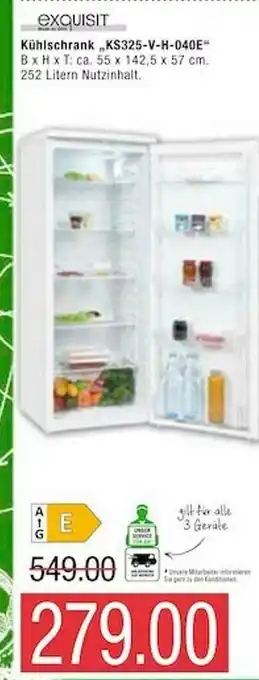 Marktkauf Exquisit Kühlschrank Ks325-v-h-040e Angebot