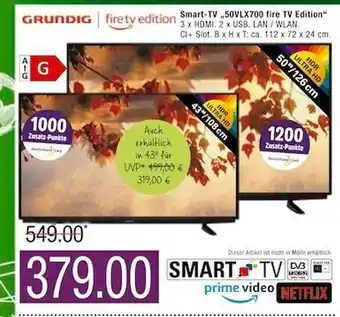 Marktkauf Grundig Smart-tv 50vlx700 Fire Tv Edition Angebot