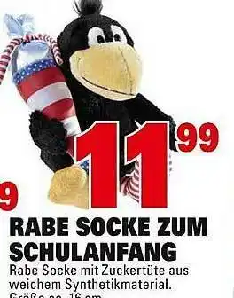 Marktkauf Rabe Socke Zum Schulanfang Angebot