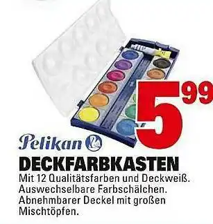 Marktkauf Pelikan Deckfarbkasten Angebot