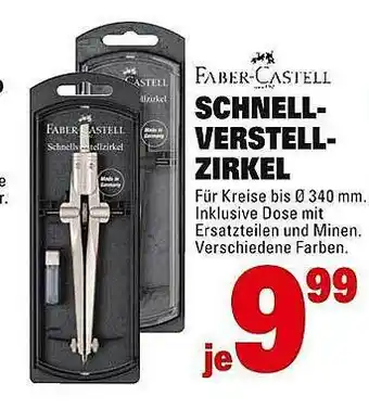 Marktkauf Faber-castell Schnellverstellzirkel Angebot