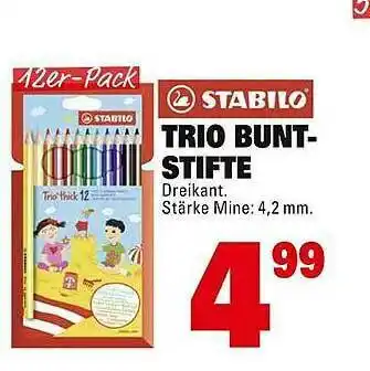 Marktkauf Stabilo Trio Buntstifte Angebot