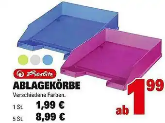 Marktkauf Herlitz Ablagekörbe Angebot