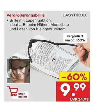 Netto Marken-Discount Easymaxx Vergrößerungsbrille Angebot