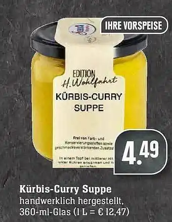 Scheck-in-Center Kürbis-curry Suppe Angebot