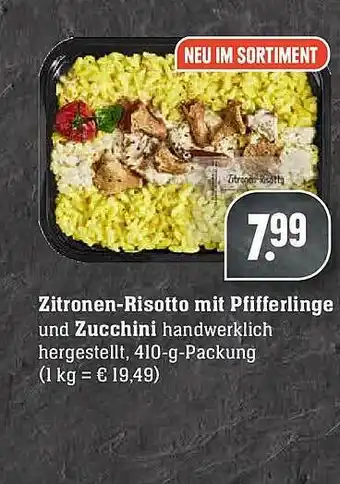 Scheck-in-Center Zitronen-risotto Mit Pfifferlinge Und Zucchini Angebot