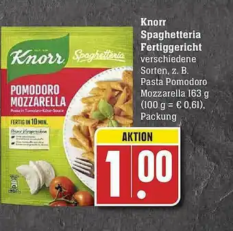 Scheck-in-Center Knorr Spaghetteria Fertiggericht Angebot