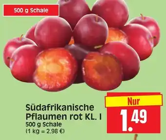 Edeka Herkules Südafrikanische Pflaumen rot 500g Angebot